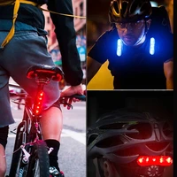 bicycle taillight usb recharge waterproof mountain bike led tail light helmet light night cycling high visibility bicycle light