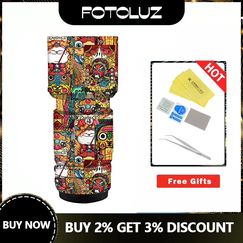 

Wrap Skin for FUJIFILM GF120mmF4 Fashion Classic Lens Skin GF120mmF4 Camera Sticker Anti-scratch Protector Film Cover Decal