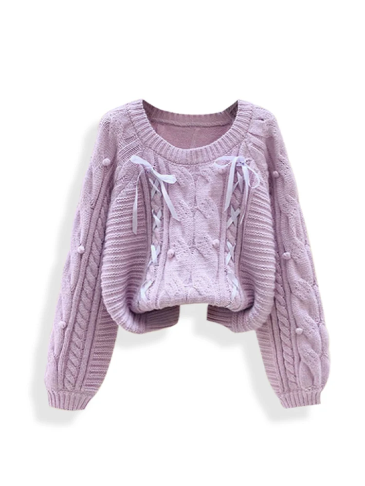 Женский свитер с длинным рукавом абрикосовый элегантный вязаный джемпер в