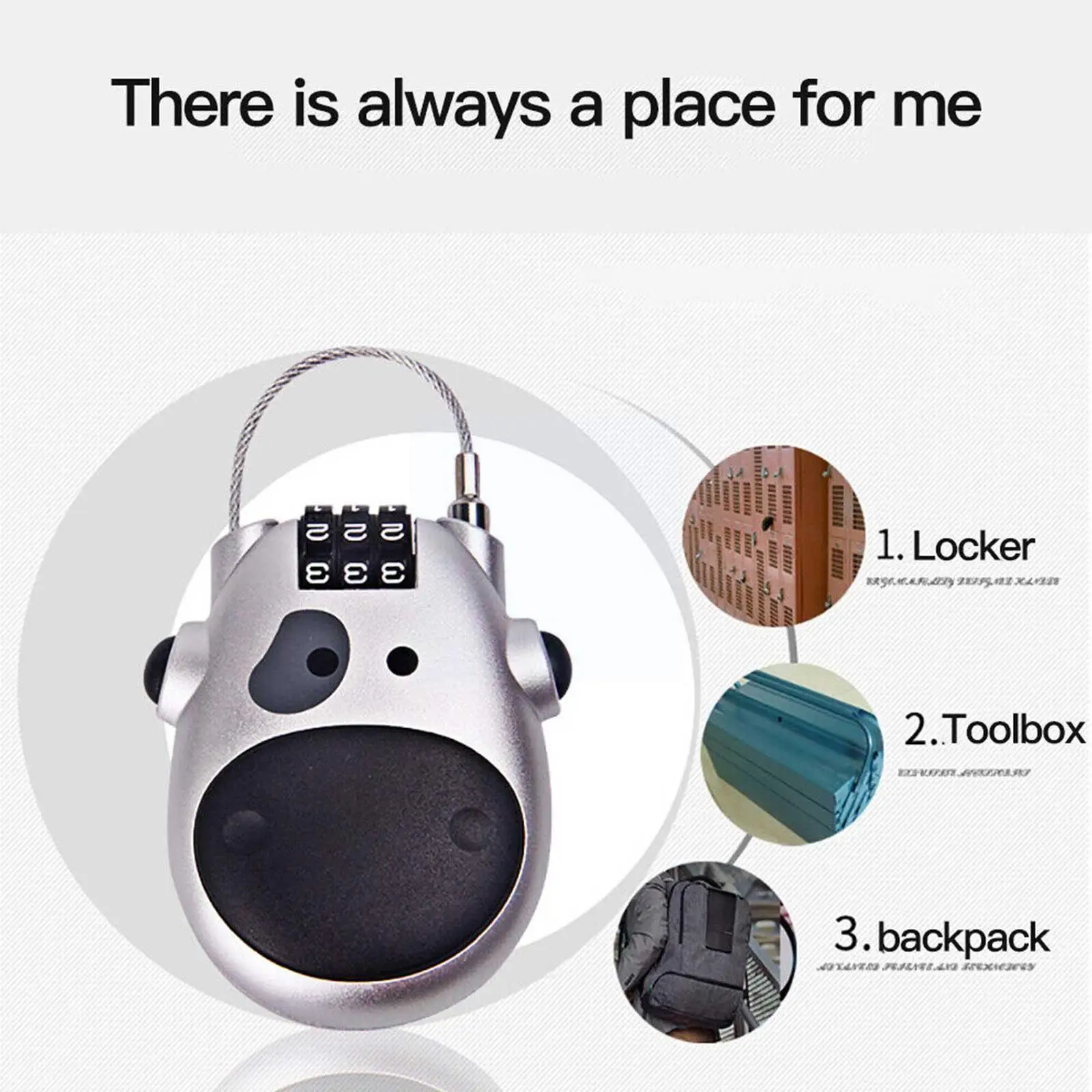 

Кодовый замок для мотоциклетного шлема Y3R3, высокоточный Телескопический стальной трос для кодового шлема, с защитой от кражи