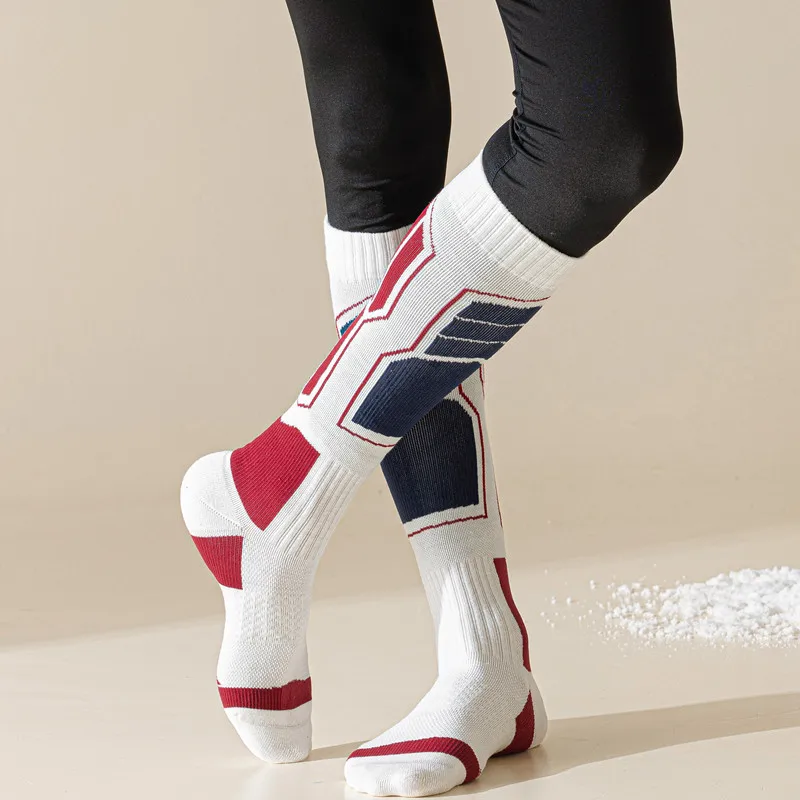 Мужские шерстяные чулки с петлями модные зимние теплые кашемировые длинные