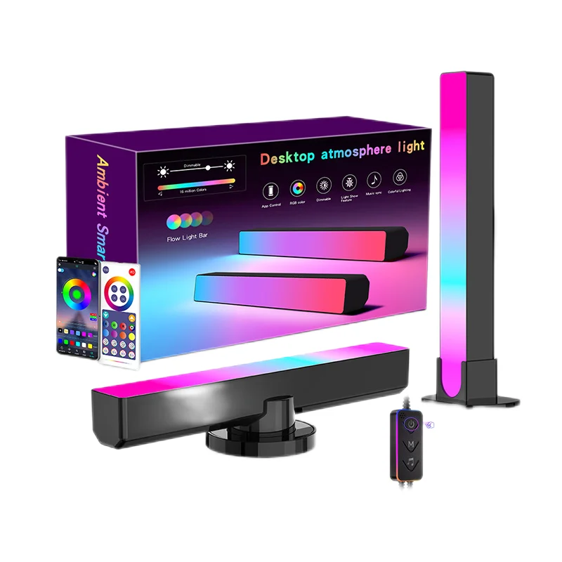 

New Computer Desktop Background Atmosphere Light RGB Symphony Light With Gaming Pickup Light Bluetooth Music Sensor Light