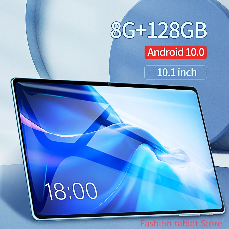 Планшет на Android 10 0 1 дюйма ядер 8 + 128 ГБ 4G Bluetooth Wi-Fi |