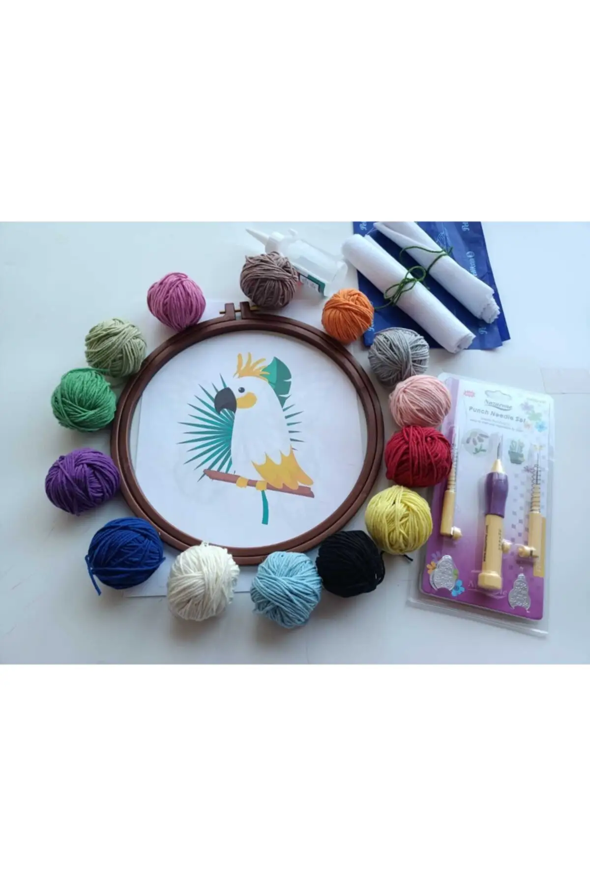 

Punch starter set drawstring embroidery 14 color kits hobby supplies & entertainment life