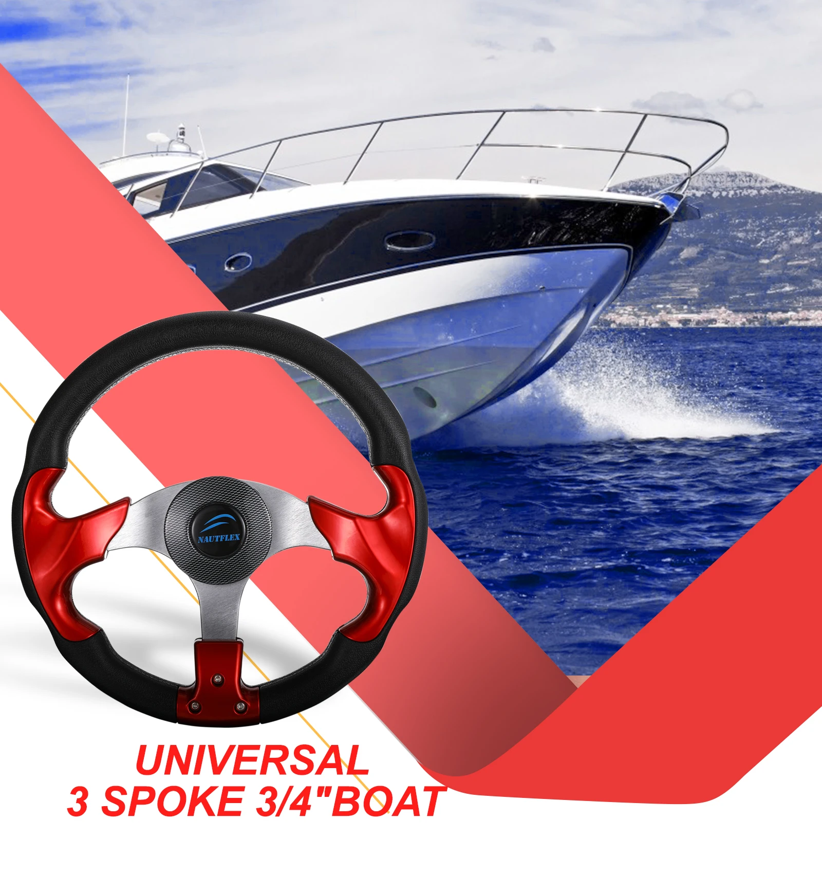 

Yacht Steering Steel Helm 12 6 Inch Speed Boat Steamship