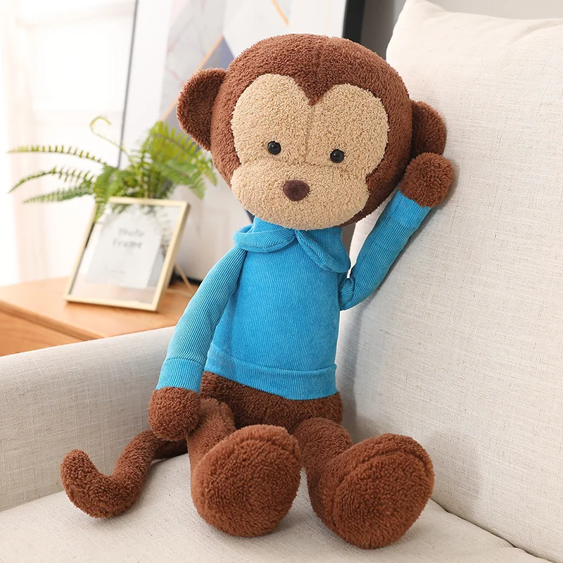 

1pc 60cm Kawaii Long-Arm Monkey Plush Toy Stuffed Animal Doll Soft Nap Pillow Lovely Gifts For Children Boys