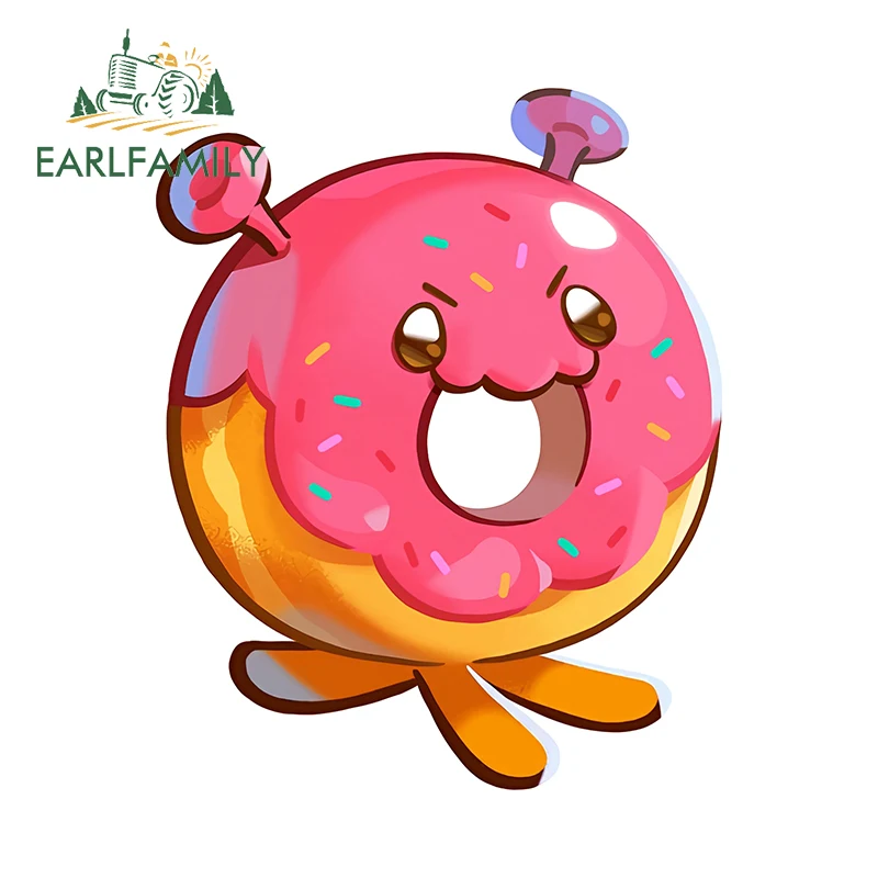 

EARLFAMILY милый мультфильм космический пончик автомобильные наклейки Cookie Run Kingdom Atv крышка топливного бака наклейки забавное украшение корпуса компьютера