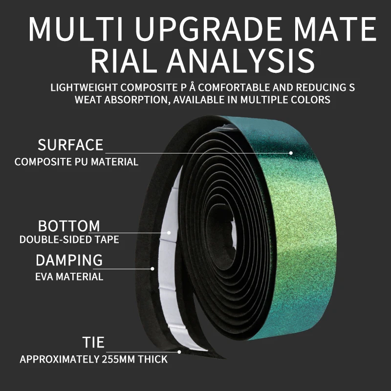 Лента для руля велосипеда ESLNF лента дорожного Полиуретановая демпфирующая