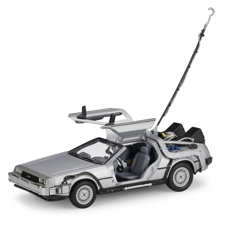 1:24 DMC-12 Delorean Назад в будущее машина времени литая модель автомобиля из сплава