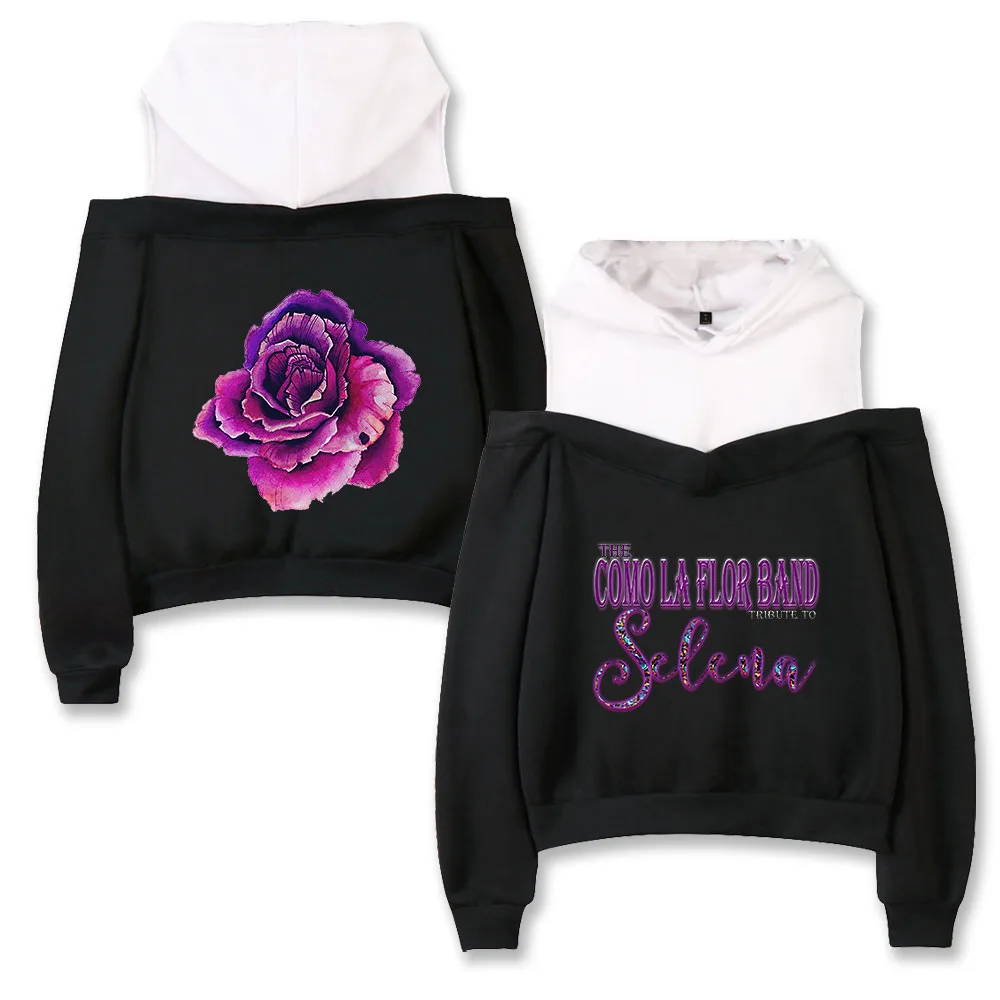 

Selena Quintanilla us. Female Singer Off-shoulder Hoodies Sweatshirts Sexy Women's Wear Autumn/winter Pullovers Classic Trend