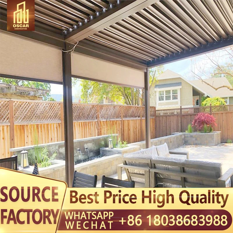 Современная беседка по низкой цене моторизованная Водонепроницаемая наружная