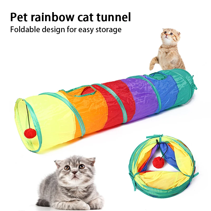 

Игрушки для кошек новый цвет складной туннель для кошек земля Дракон Сращивание игрушка для домашних животных игрушка для кошек для дома и ...