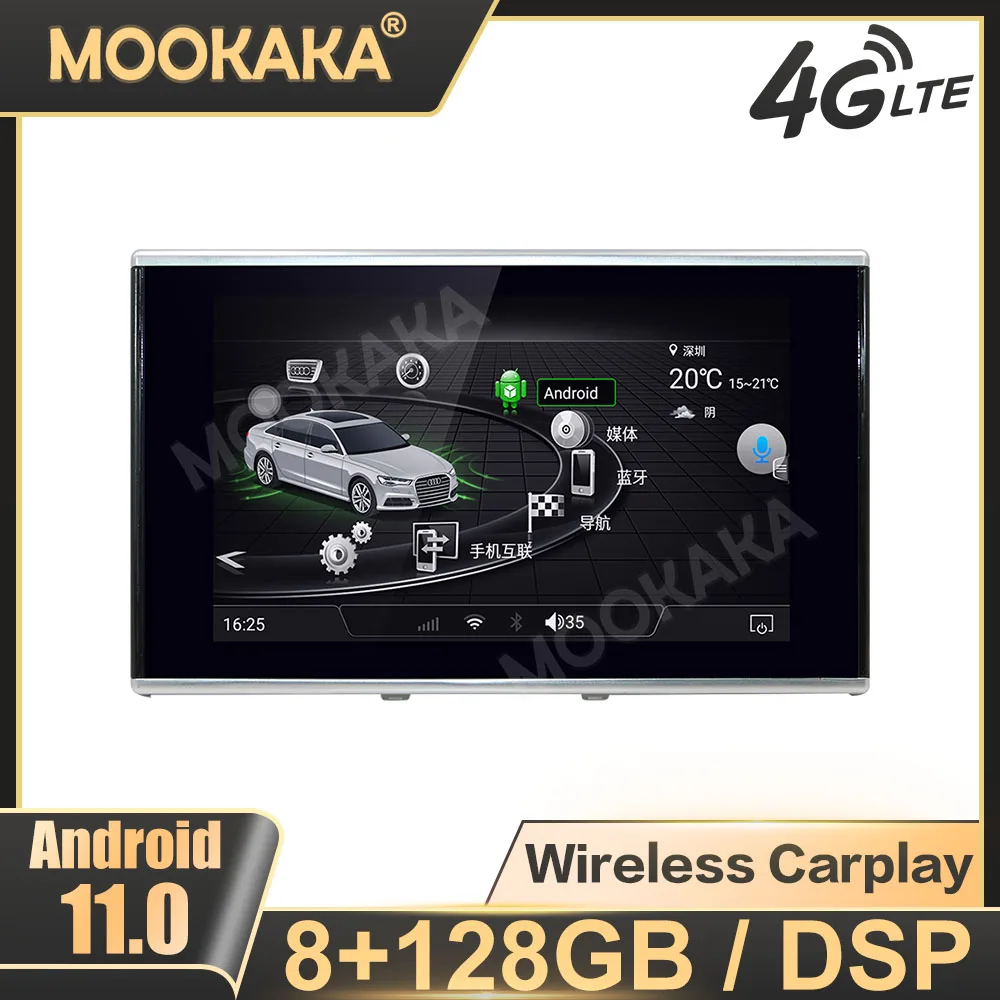 

For Audi A6L 2016-2018 Car Radio Android 11 Navigation Multimedia Player Touch Screen DSP Auto Stereo Head Unit