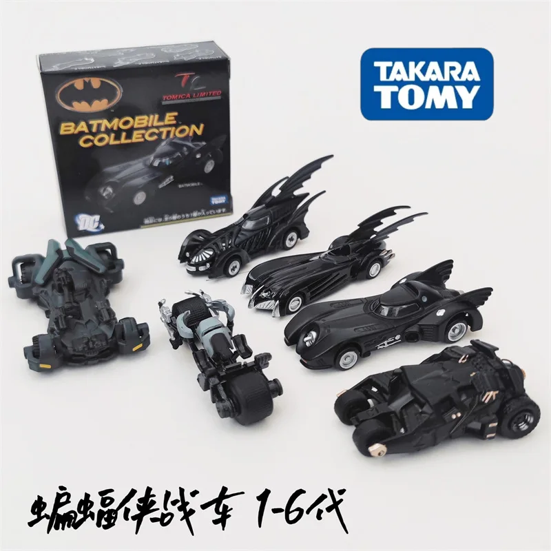 

Takara Tomy Tomica масштаб Бэтмен модель автомобиля Batmobile под велосипед подарок на Рождество, Хэллоуин Детская комната Декор игрушки мотоцикл Рождество