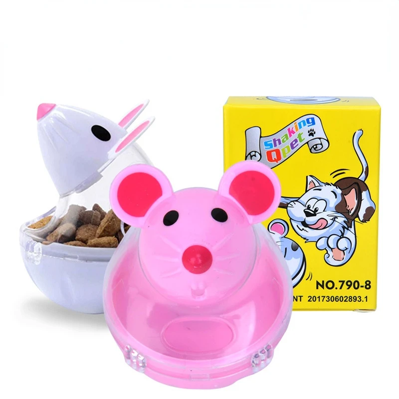 

Cat Toy Fun Tumbler Feeder Toy Mouse Leaking Food Balls Pet Educational Toys Pet Leakage Device Funny Cat Interactive Toy