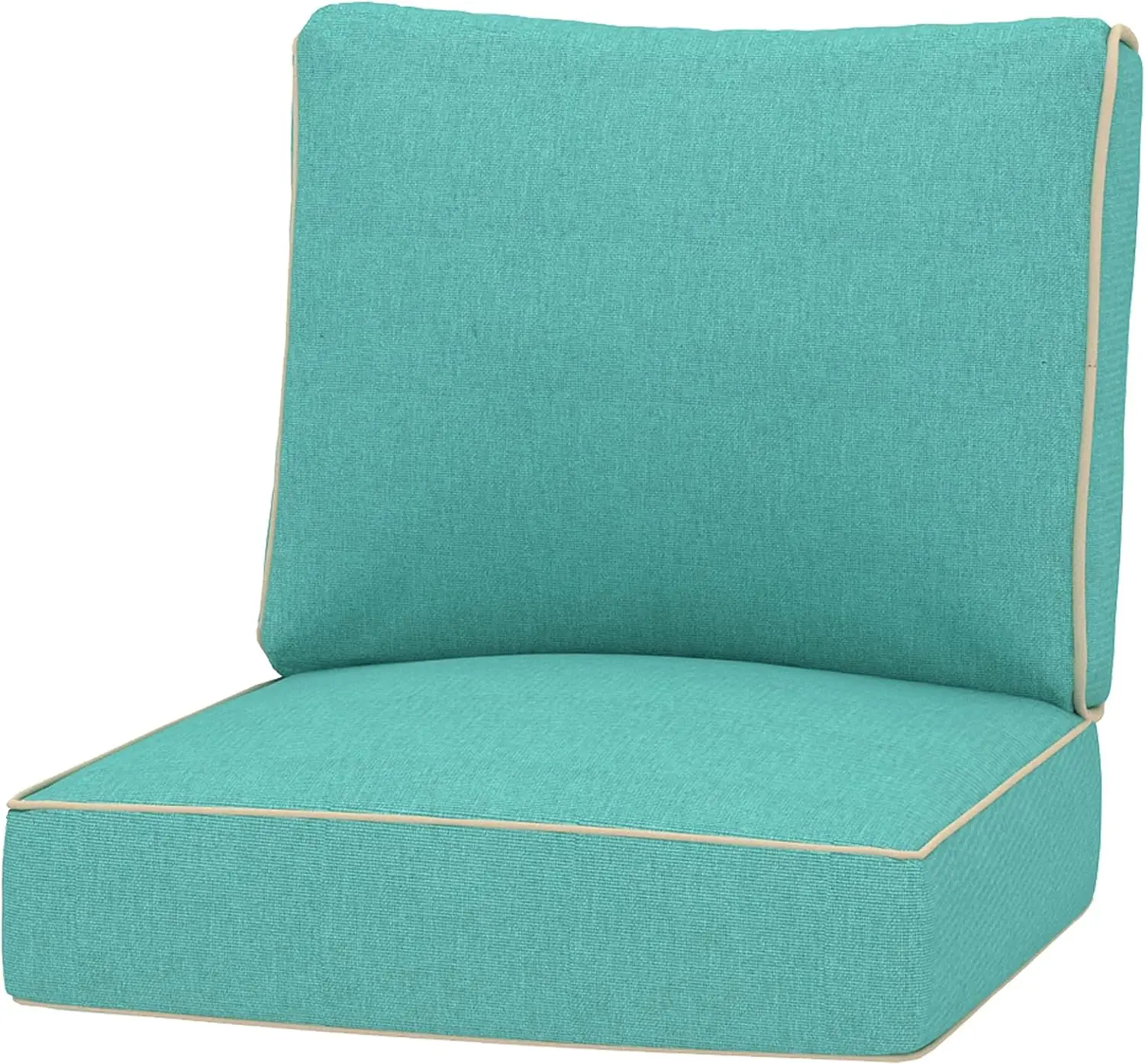 

Outdoor Deep Seating Replacement Cushions, 1 Count (Pack of 1), Teal Blue