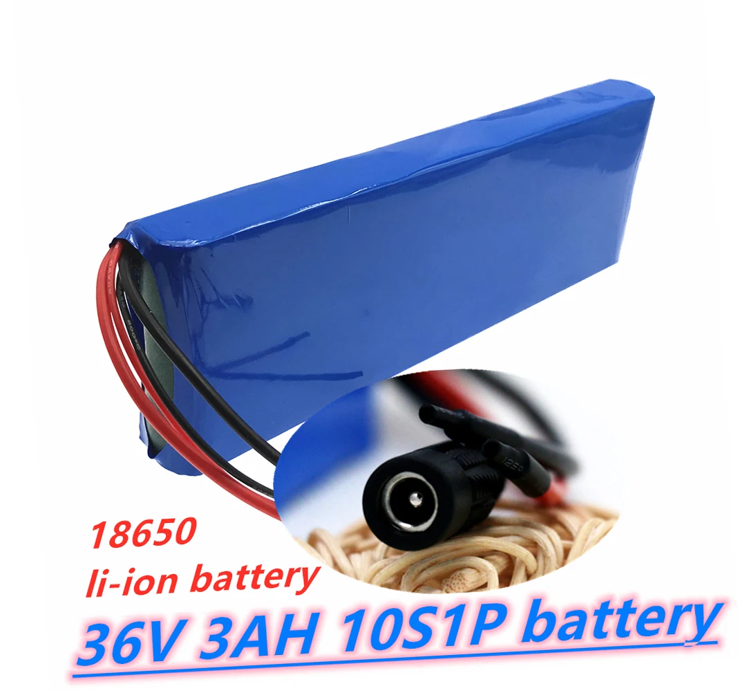 

2021 New 36V Battery 10S1P 3Ah 42V 3200mAh 18650 lithium ion battery pack ebike electric car bicycle scooter belt 20A BMS 500W