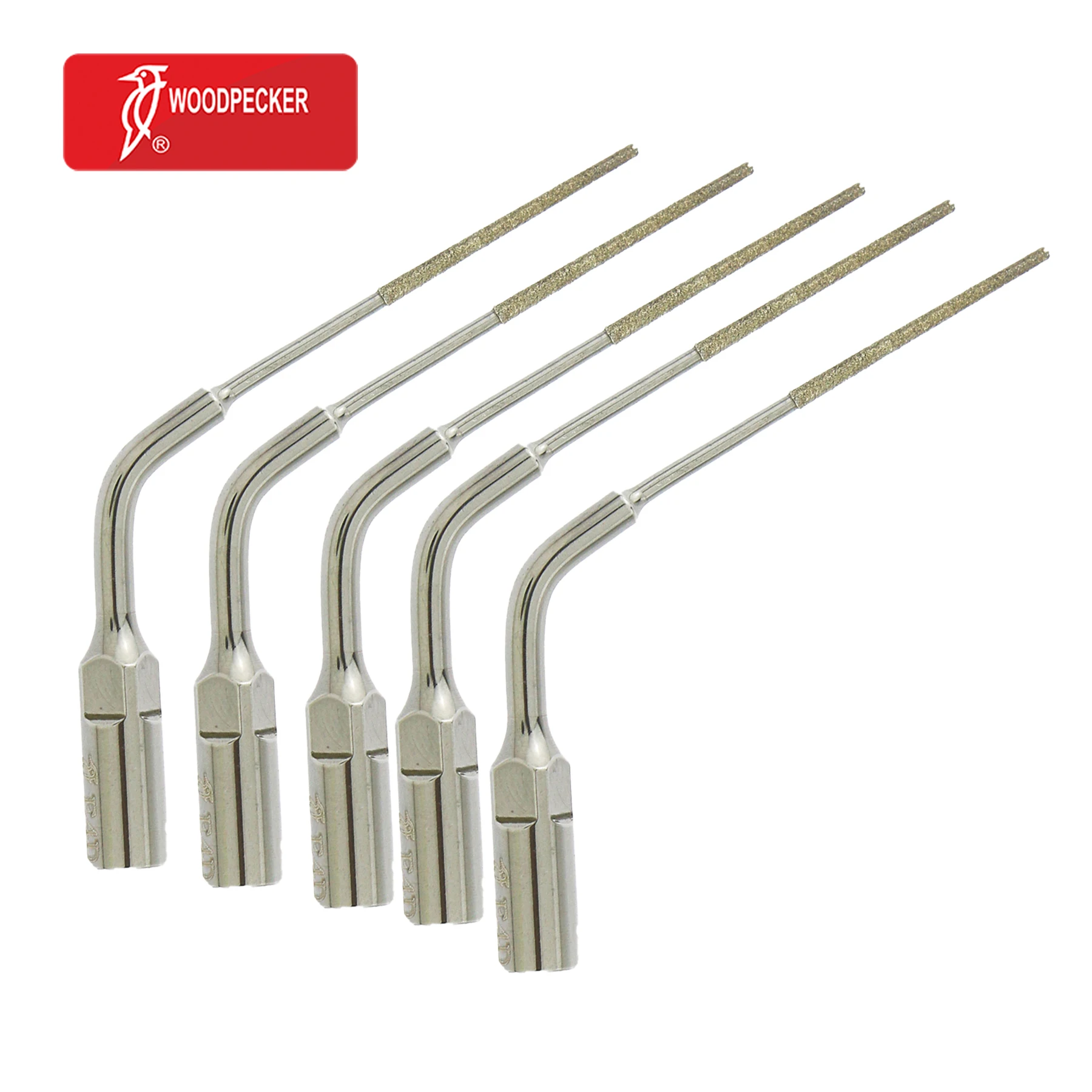 Woodpecker Dental Ultrasonic Scaler Tips Endodontic Endo Tip Scaling  Diamond Coating E4D Series Compatible With UDS EMS