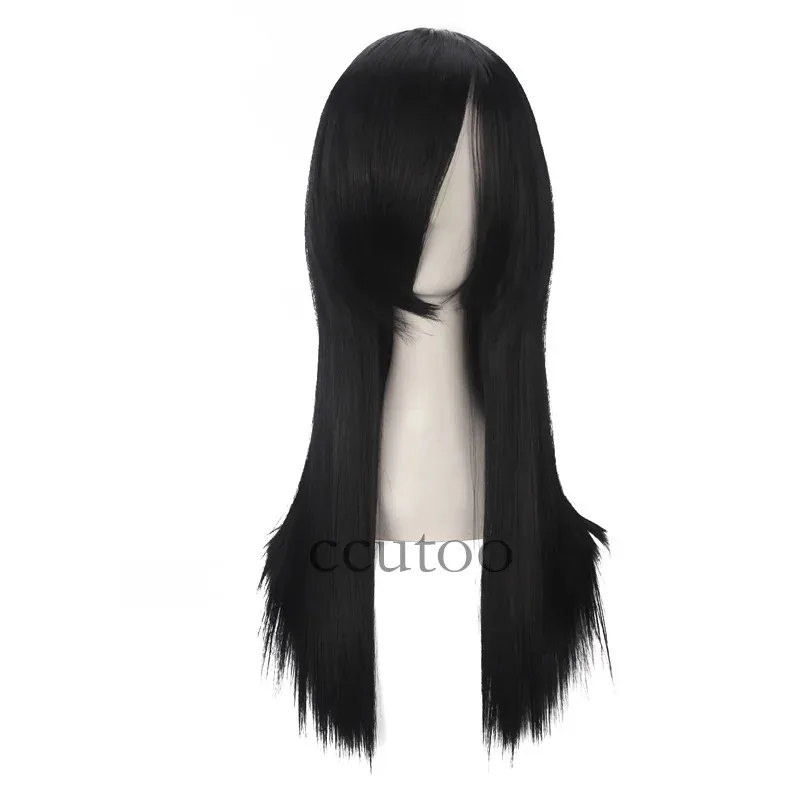Фото Didi 211ccutoo Orochimaru 60 см/23,6 дюйма, черные прямые длинные синтетические волосы с челкой, высокотемпературное волокно, косплей, полные парики №4