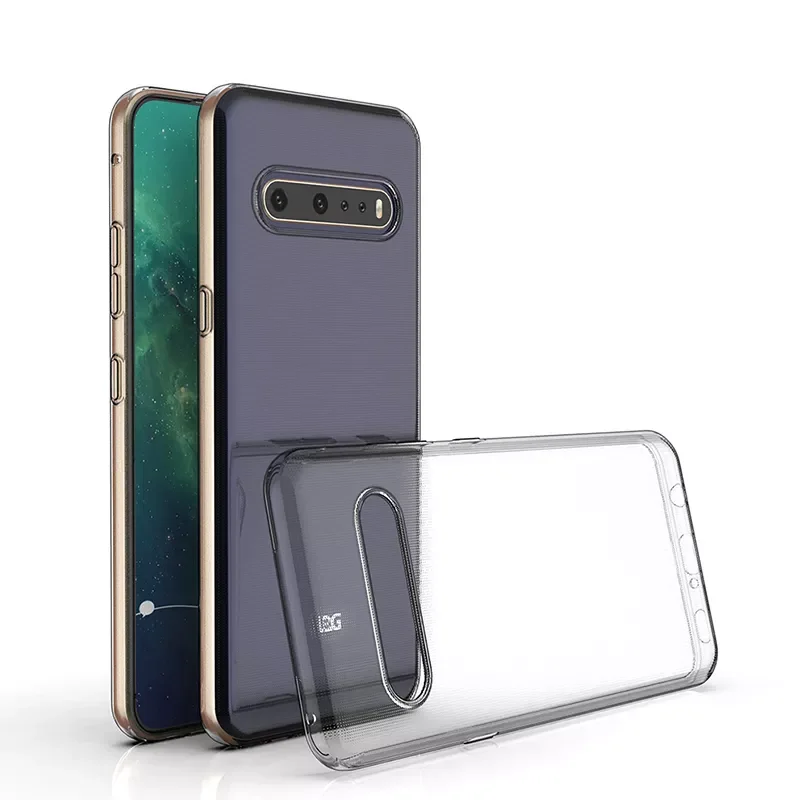 

For LG V60 V50 V40 V30S V30 G6 G7 G8S G8X G8 K61 K42 K40S K30 Q6 ThinQ 5G Slim Crystal Clear Soft TPU Case Protect Cover