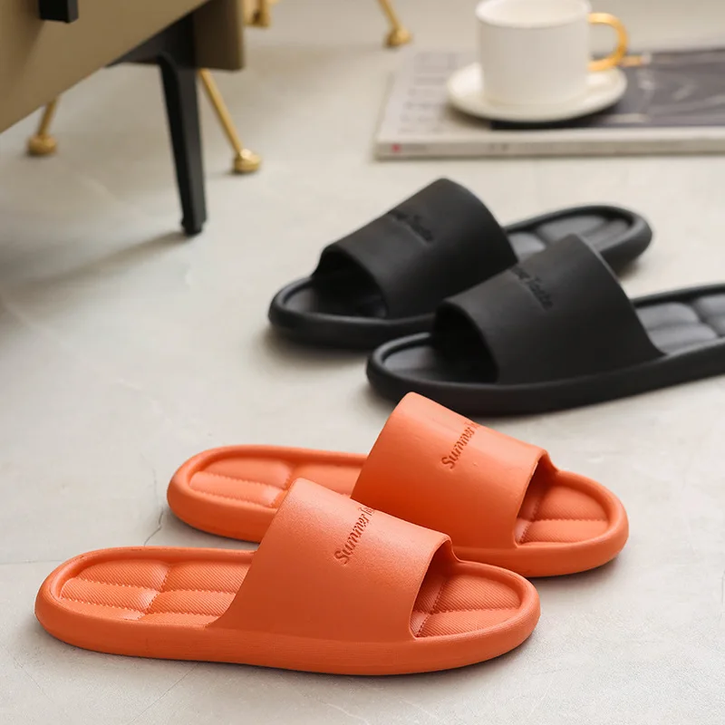 

Сандалии из ЭВА для мужчин и женщин, Мягкие Шлепанцы на толстой платформе, Нескользящие, летняя пляжная обувь для дома и отдыха, Прямая поставка