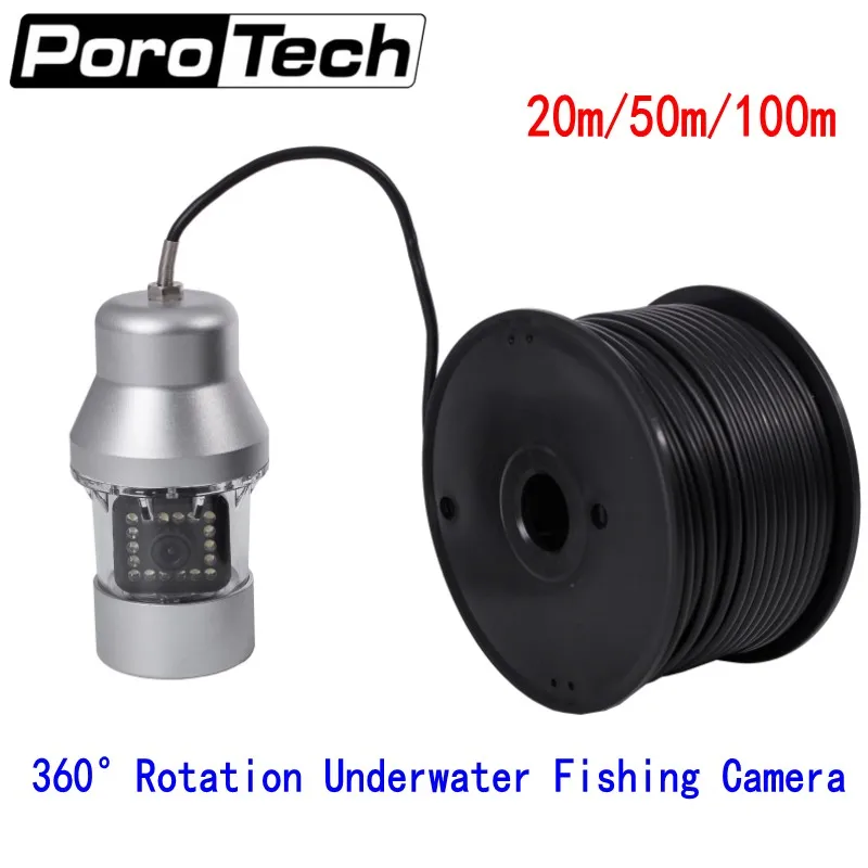 Free DHL F08S 20m/50m/100m Underwater Camera 360 degree Rotating Fishing Camera Sony CCD 1000TVL Underwater Fish Finder system