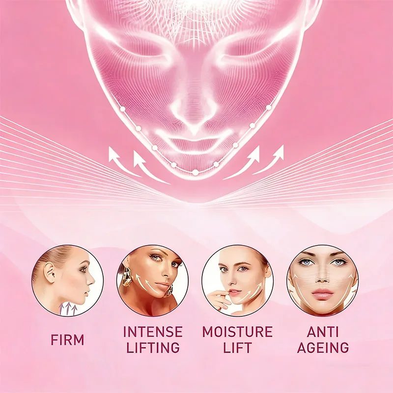 Фото Крем для лица против старения, невидимый, разглаживающий морщины, укрепляющий и подтягивающий кожу V-образной формы №2