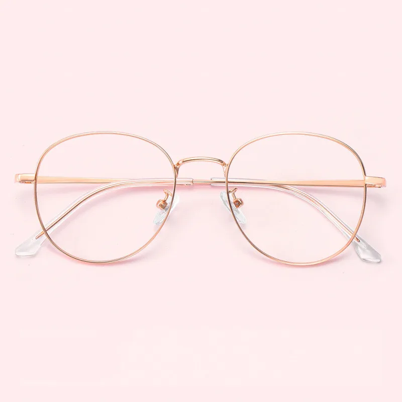 

Small Round Glasses Vintage Metal Oval Gold Black Eyeglasses Frame Women Men Full Rim Spectacles for Prescription Glasses
