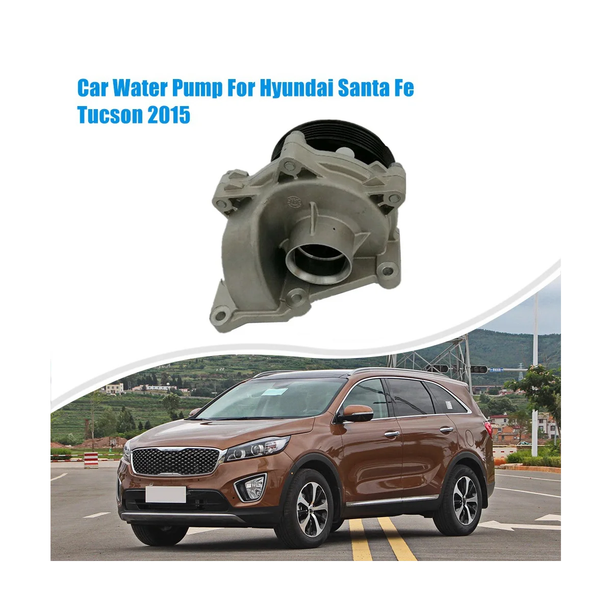 Автомобильный водяной насос 251002F700 (25100-2F000) для Hyundai Santa Fe Tucson 2015 Diesel Kia Sorento Sportage