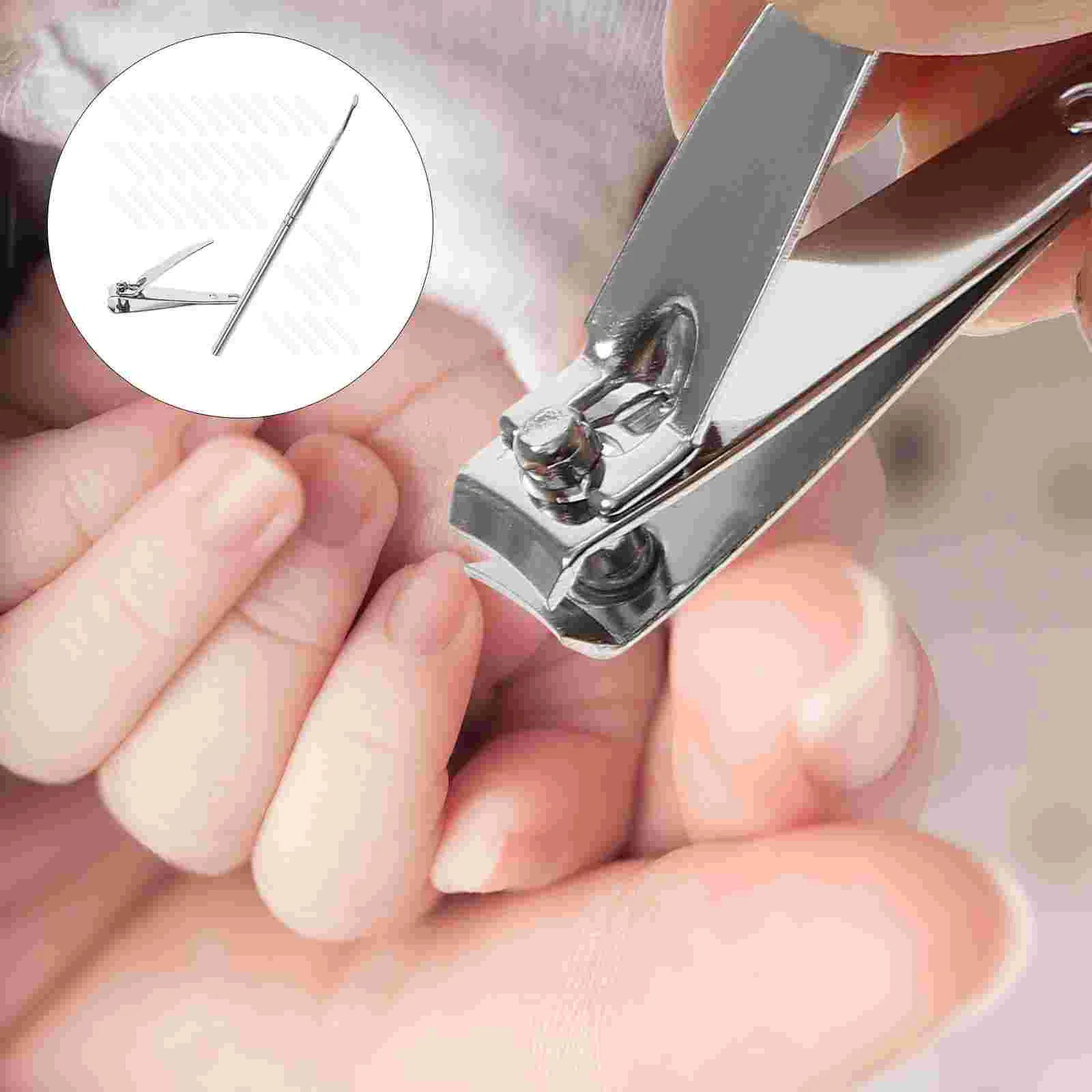 

Toenail Ingrown Kit Nail Earwax Clippers Metal Ear Fingernail Toe Patches Easy Pick Tool Remover Removal Spoon Lifters File