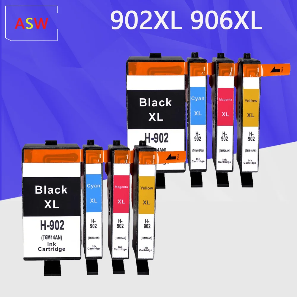 

ASW Compatible Ink Cartridge Replace for HP 902 906 902XL 906XL 902XL For HP OfficeJet Pro 6954 6960 6962 6968 6975 6978 printer