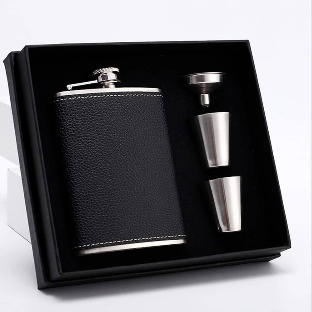 

Hip Flask Pocket Stainless Steel Whiskey Liquor Wine Bottle Large Capacity Travel Portable Useful Drinker Bottle Drinkware 8OZ