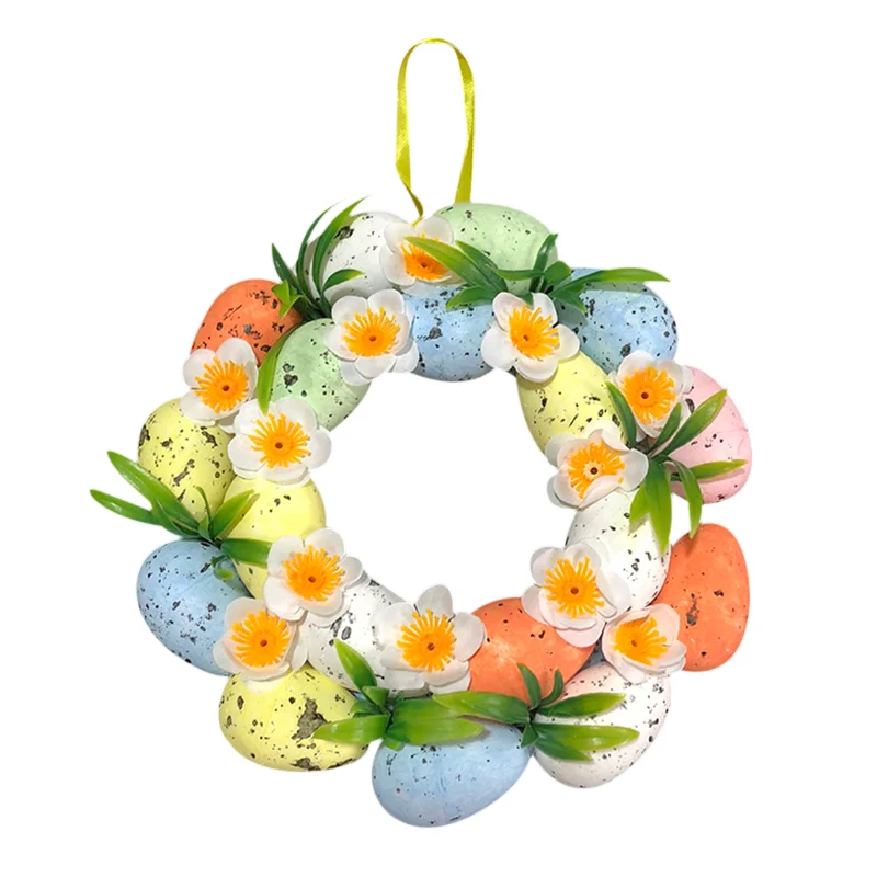 

20cm Easter Colorful Bubble Garland Decoration With Eggs For 2022 Easter Home Window Pendant Happy Easter Party Theme Prop