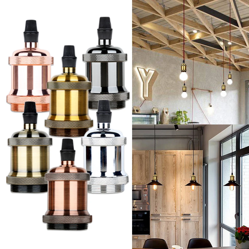 Патрон для лампы E27 винтажная термостойкая Подвесная лампа промышленный
