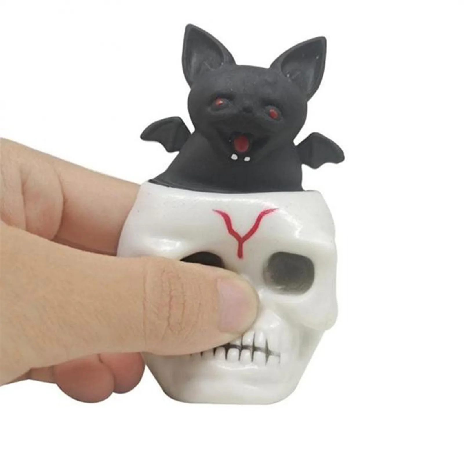 

Halloween Skull Bat Squeeze Toy Tear-resistance Cartoon Vent Toy Spoof Toys