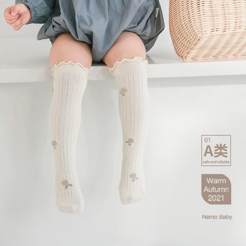 

Spring Autumn 5 Pair Newborn Soft Breathable Cotton Kids Girls Socks Infant Girls Floral Princess Casual Children Socks