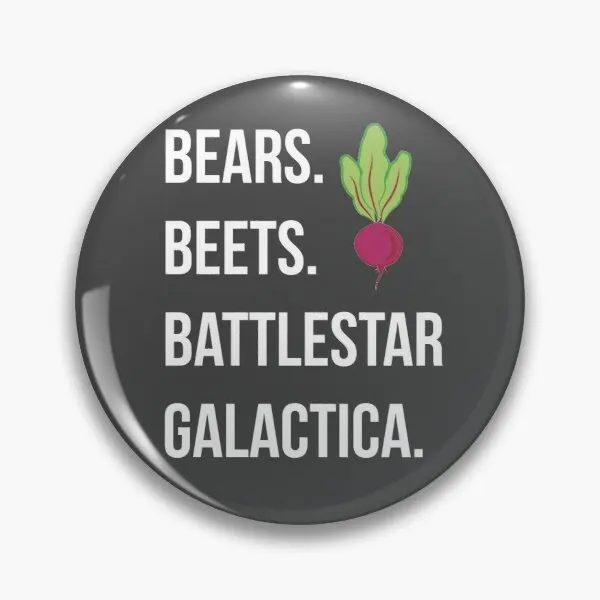 

Bears Beets Battlestar Galactica Th Customizable Soft Button Pin Badge Brooch Women Funny Cute Collar Gift Jewelry Lapel Pin