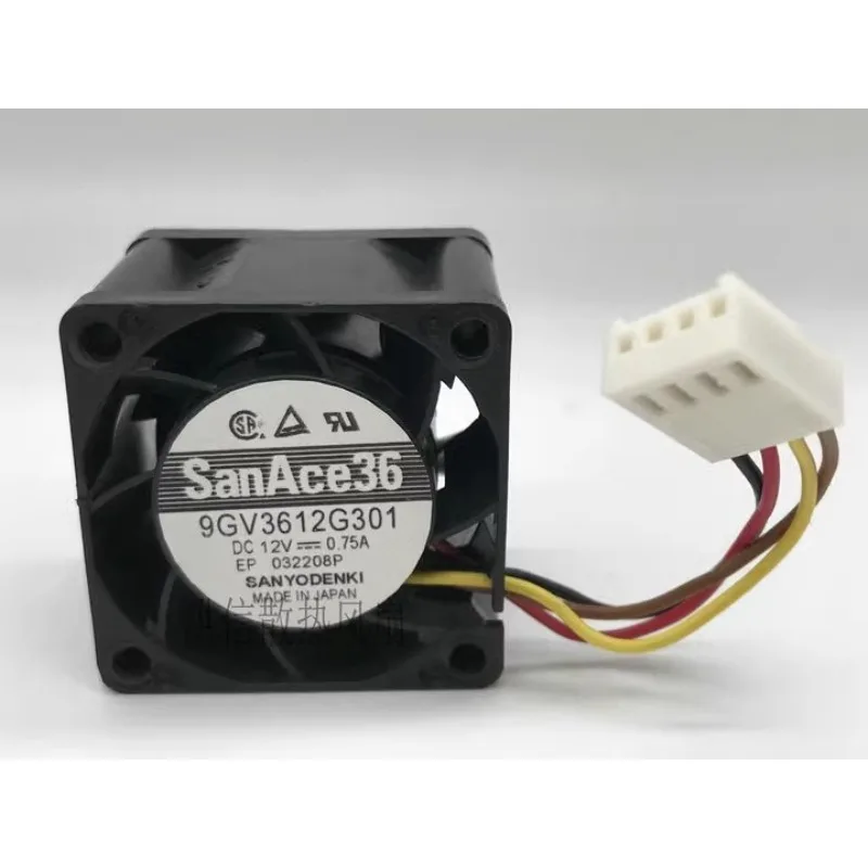 Оригинальный новый вентилятор охлаждения процессора для SANYO 9GV3612G301 DC12V 0.75A 3628 36*36*28 мм Оборудование охлаждающий вентилятор