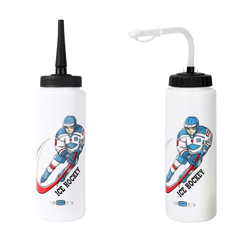 

1000ML Ice Hockey Water Bottle Football Lacrosse Bottle Classic Design Sports Bottle A