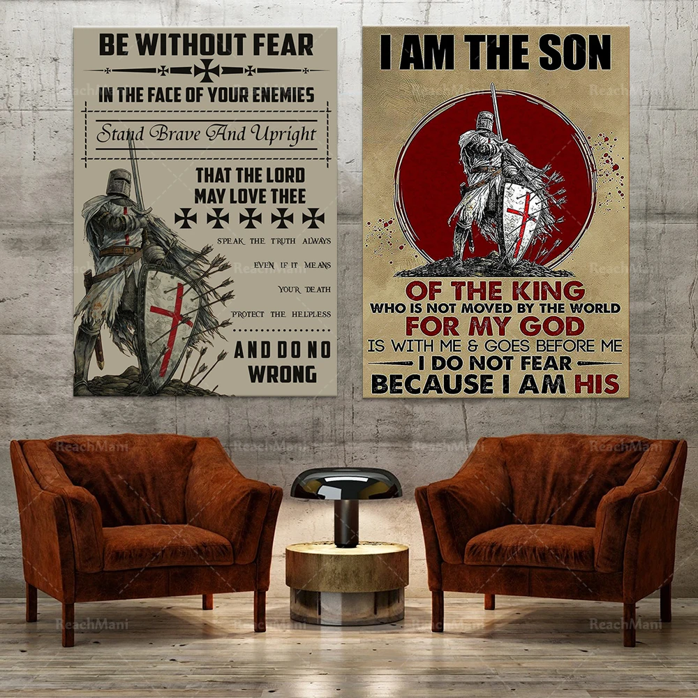 

Dreadnought poster, I am the king's son of my god poster best gift beautiful poster gift vintage home decor print