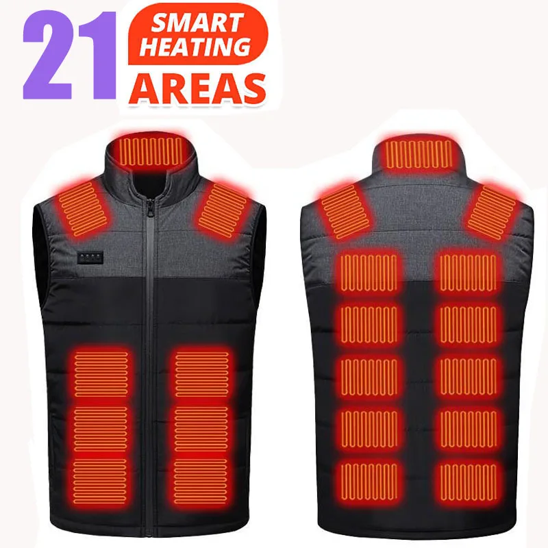 

New Winter Universal Heating Jacket Heating Vest Men's and Women's USB Heating Jacket Heating Vest Warm Clothing Hunting Vest