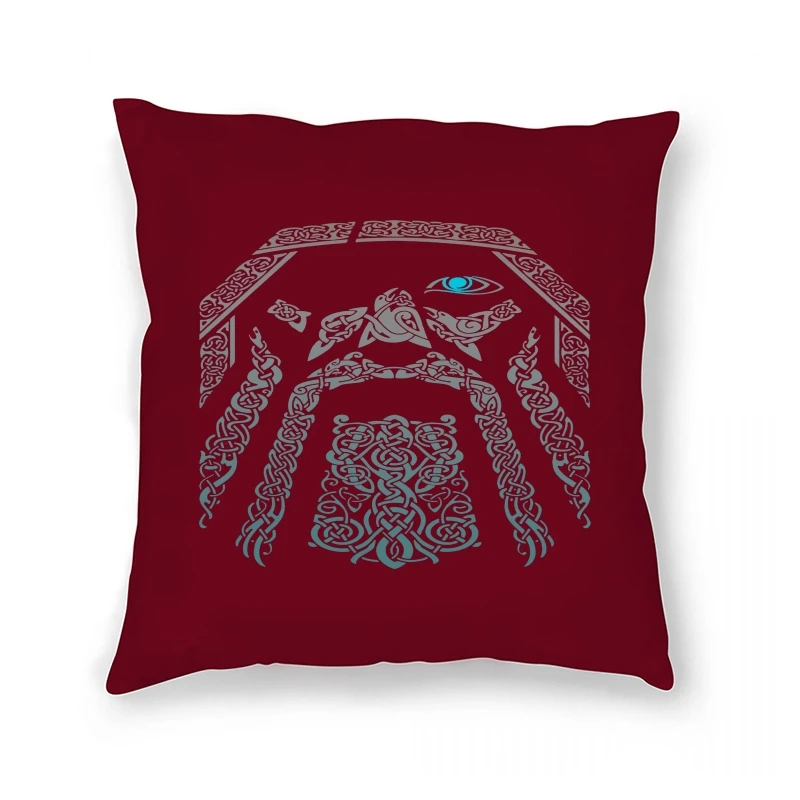 

Odin Vikings Aesir God Nordic Mythology Cool Digital Print Black Pillow Case EU Size
