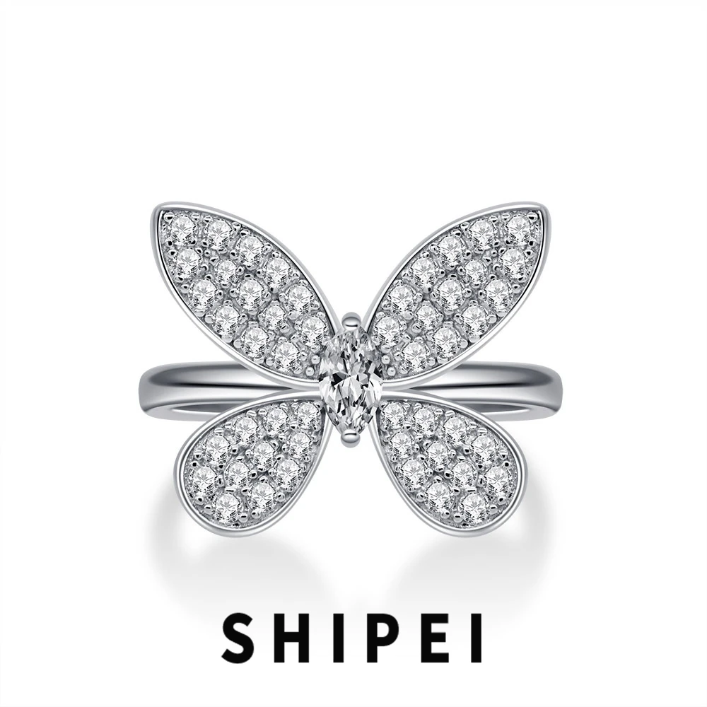 

Женское кольцо с бабочкой SHIPEI, серебро 925 пробы, драгоценные камни