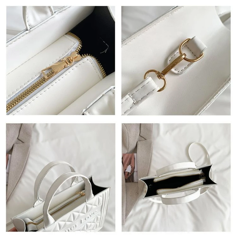 Белая женская сумка 2023 роскошная через плечо из искусственной кожи женские Сумки
