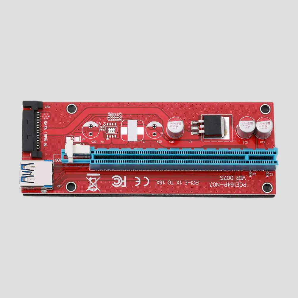 

Плата расширения PCI-E, карта расширения с сильной проводимостью, PCI-E Райзер, карта PCI-E 1X до 16X SATA