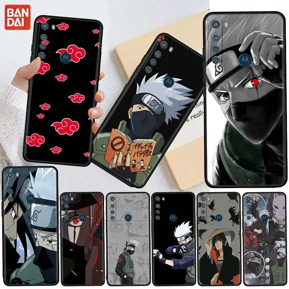 

Naruto Anime Cool Kakashi Case For Motorola G30 One Fusion Plus G9 Play G8 Power Lite E6s G Stylus G60 Edge 20 Black Phone Cover