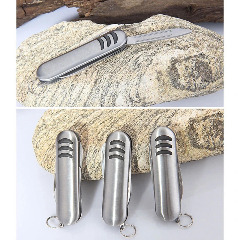 

Portable Classic SD Swiss Army Pocket Knife Small Multi Tool Scissors Nail File 3 In 1 Multitool for Outdoor Camping