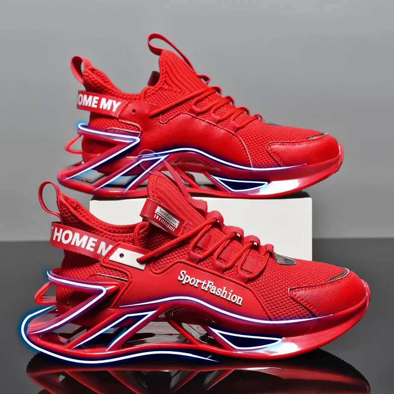 

All-match Men's Blade Running Shoes Breathle Sneakers Jogging Shoes Fashion Antiskid Damping Sports Shoes Training Zapatillas