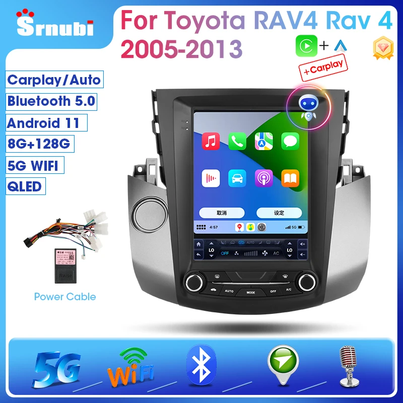 Автомобильный радиоприемник Srnubi Android 11 0 для Toyota RAV4 Rav 4 2005-2013 мультимедийное видео