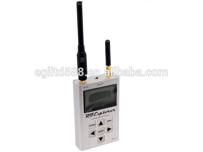 RF Explorer - 3G Combo 15-2700 MHz Ручной цифровой анализатор спектра с черной резиновой